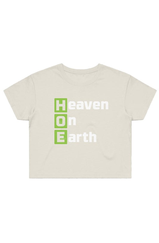 H.O.E Crop Tee [Ecru]