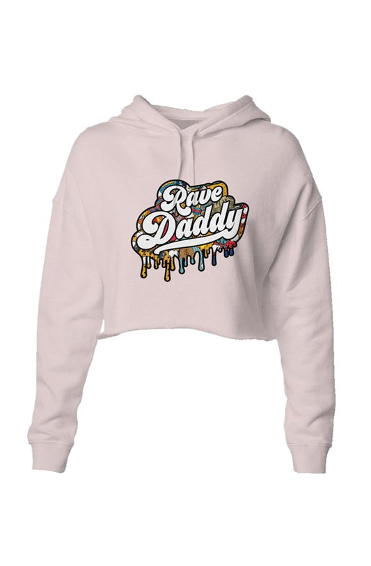 Rave Daddy Crop Hoodie [Pink]