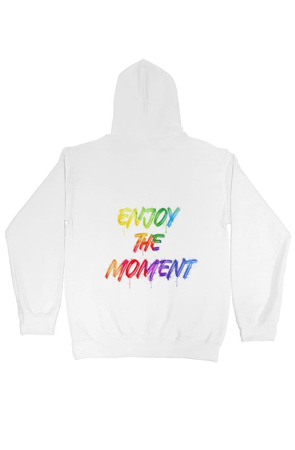 Enjoy The Moment [White] Pullover Hoodie