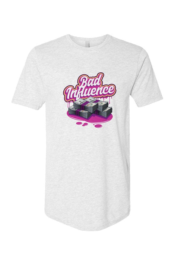 Bad Influence 2 Long Body Short Sleeve Crew [White]