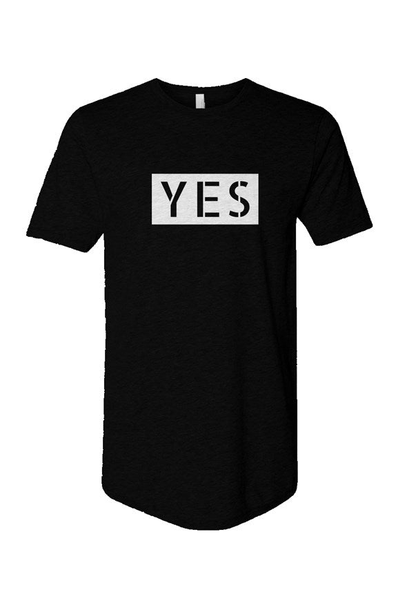 Yes Long Body Short Sleeve Crew