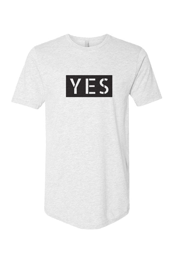 Yes Long Body Short Sleeve Crew [White]
