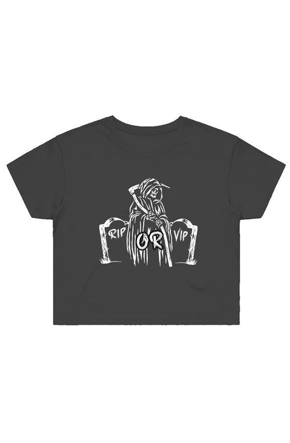 VIP or RIP Crop Tee