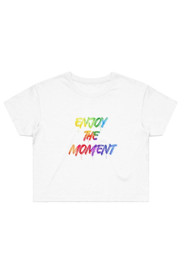 Enjoy The Moment Crop Tee