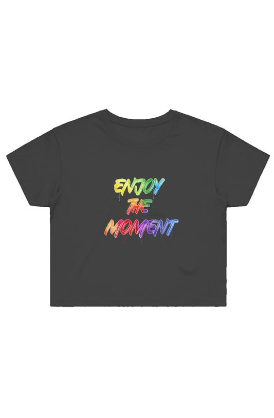 Enjoy The Moment Crop Tee [Black]