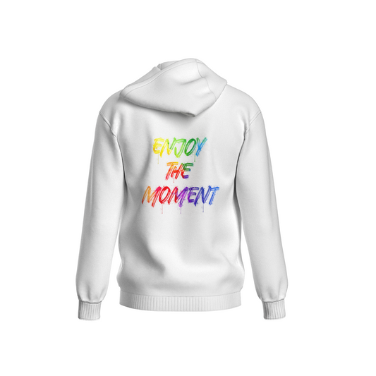 Enjoy The Moment [White] Pullover Hoodie